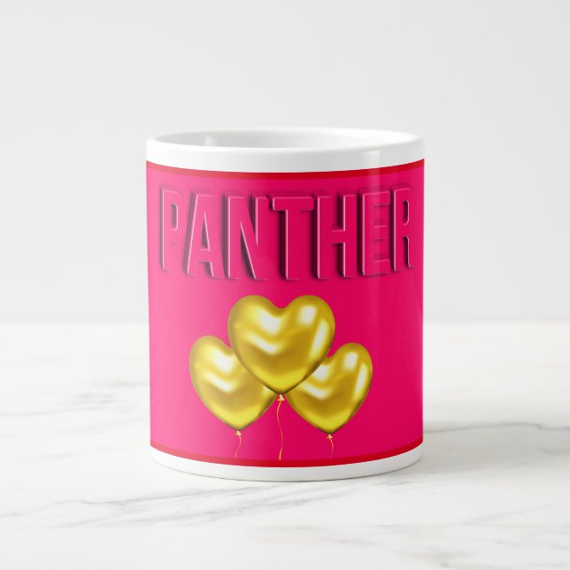 Pink Panther Love Large Coffee Mug (Front)