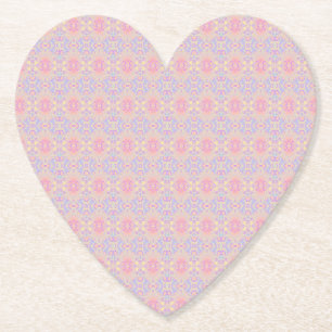pink paper coaster