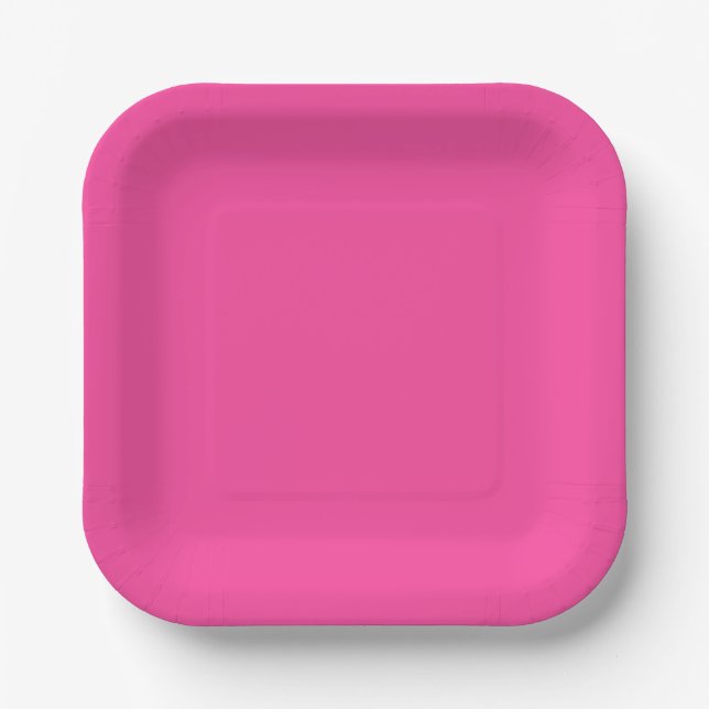 Pink  Paper Plate (Front)