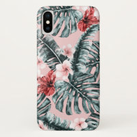 Pink Paradise Tropical Island Floral Botanical