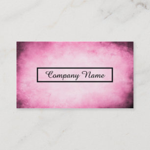 pink parchment business card