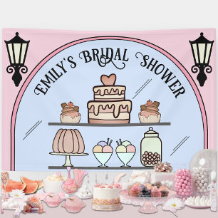Pink Parisian Bridal Shower Patisserie Banner