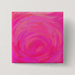 Pink Passion 15 Cm Square Badge