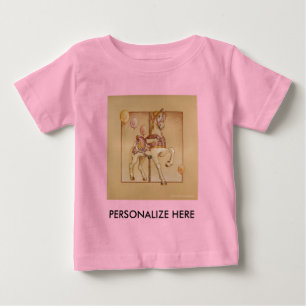 PINK PASSION CAROUSEL HORSE BABY T-Shirt