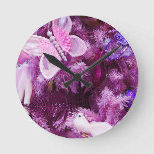 PINK PASSION HOLIDAY ROUND CLOCK