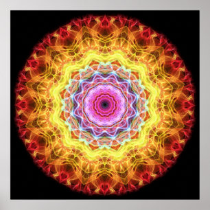 Pink Passion  kaleidoscope Poster