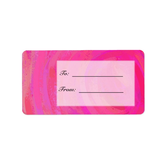Pink Passion Personalised Label (Front)