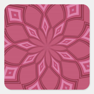 PINK PASSION SQUARE STICKER
