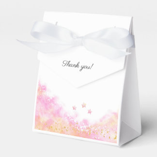 Pink Pastel Balloon Personalised Baby Shower Tent Favour Box