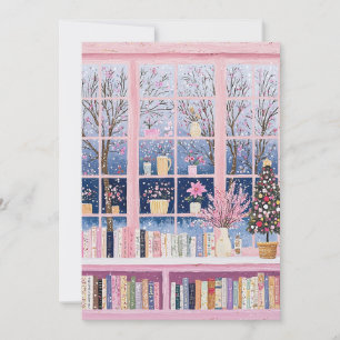 Pink Pastel Christmas Card