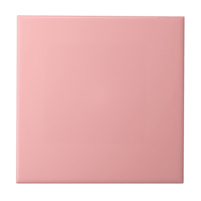 Pink Pastel Colour Solid Plain Ceramic Tile (Front)