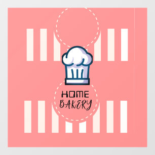Pink Pastel Cute Simple Home Bakery Logo