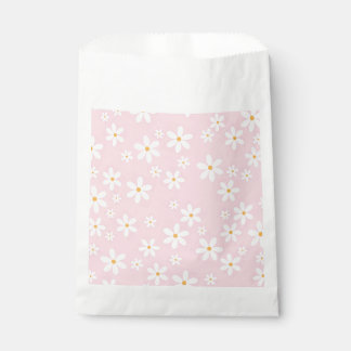 Pink Pastel Daisies Favour Bags