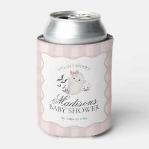 Pink Pastel Little Boo Ghost Baby Shower Favours Can Cooler