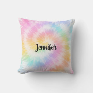 Pink Pastel Tie Dye Girly Chic Cushion