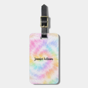 Pink Pastel Tie Dye Girly Chic                     Luggage Tag