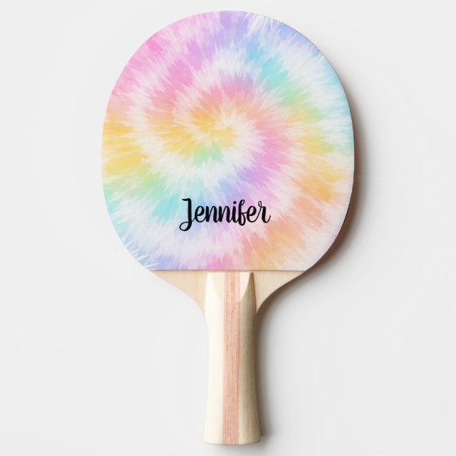 Pink Pastel Tie Dye Girly Chic                     Ping Pong Paddle (Front)
