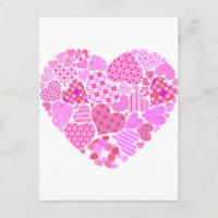 Pink Patchwork Heart