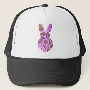 Pink Pattern Bunny Shape Trucker Hat