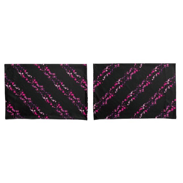 Pink Pattern Pillow Cases (Front-Set)