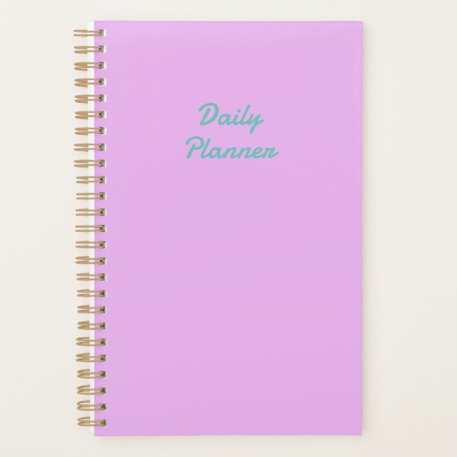 Pink pattern  planner (Front)