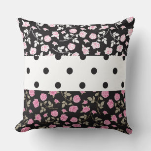 Pink Pattern 'Reversible Decorative Pillow