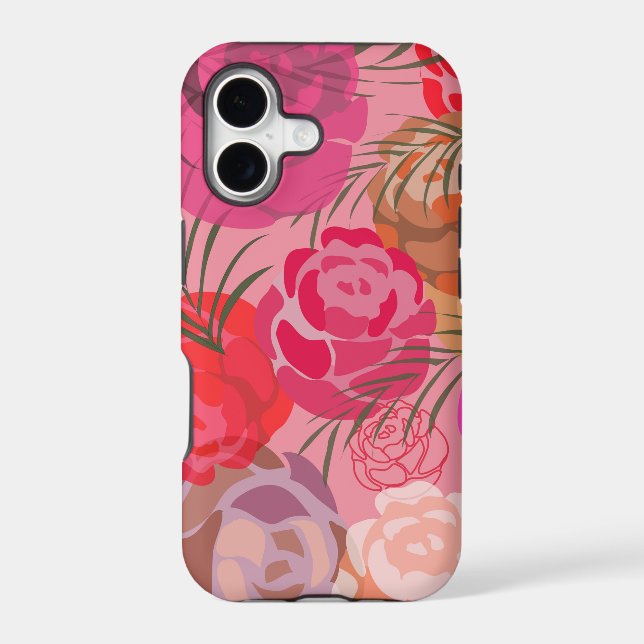 Pink pattern with flowers and plants (Back)