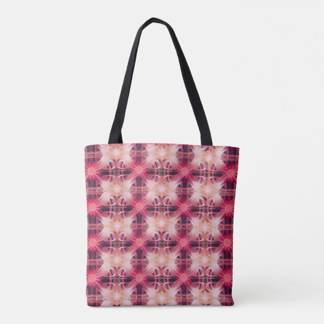 Pink Patterns of Light  Tote Bag (Back)