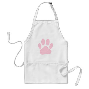 Pink Pawprint Standard Apron