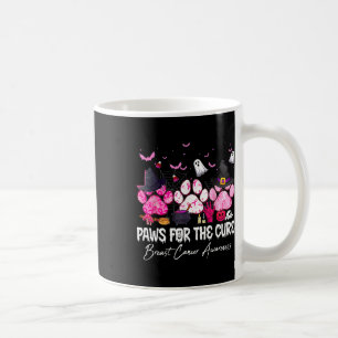 Pink Paws For The Cure Breast Cancer Awareness Dog Coffee Mug
