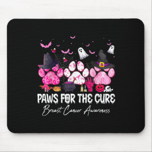 Pink Paws For The Cure Breast Cancer Awareness Dog Mouse Pad