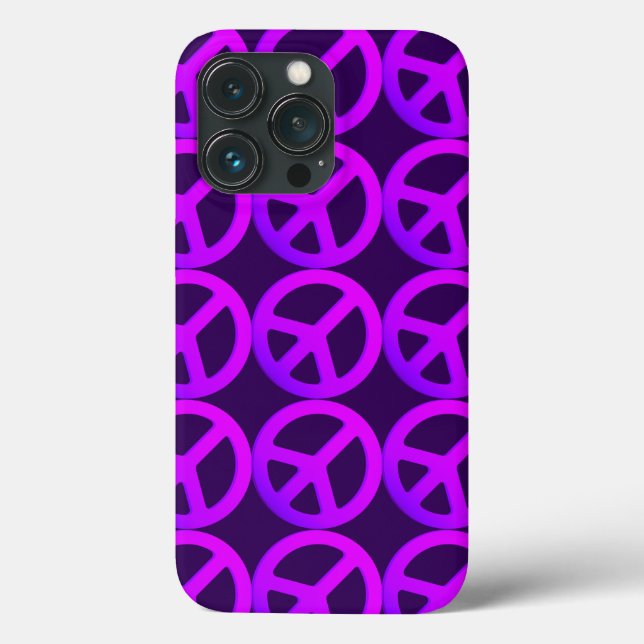 Pink Peace Sign Phone Case (Back)