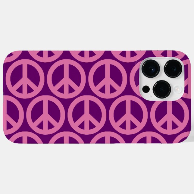 Pink Peace Signs Case-Mate iPhone Case (Back (Horizontal))
