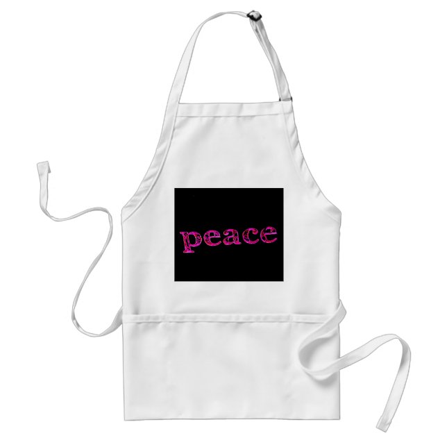 pink peace standard apron (Front)
