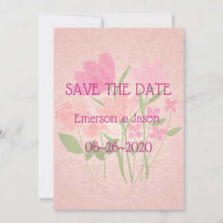 Pink & Peach #6 Save The Date
