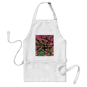 Pink, Peach and Green Camouflage Pattern Standard Apron