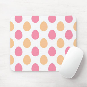 Pink Peach Spring Easter Eggs Paattern Mousepad
