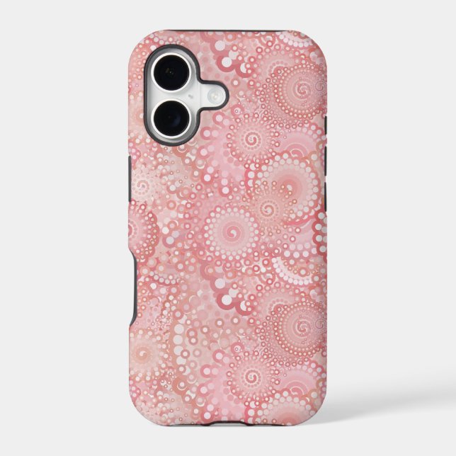 Pink, peach swirl pattern (Back)