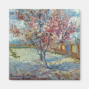 Pink Peach Tree (F394) Van Gogh Fine Art Magnet