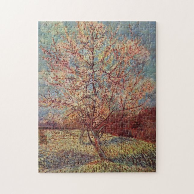 Pink Peach Tree in Blossom by Vincent Van Gogh Jigsaw Puzzle (Vertical)