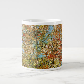 Pink Peach Tree in Blossom by Vincent van Gogh Large Coffee Mug