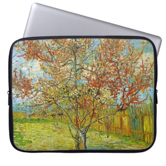 Pink Peach Tree in Blossom Reminiscence of Mauve.. Laptop Sleeve