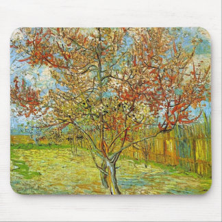 Pink Peach Tree in Blossom Reminiscence of Mauve Mouse Pad
