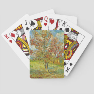 Pink Peach Tree in Blossom Reminiscence of Mauve Playing Cards