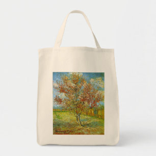 Pink Peach Tree in Blossom Reminiscence of Mauve Tote Bag
