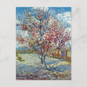 Pink Peach Tree Van Gogh Fine Art Postcard