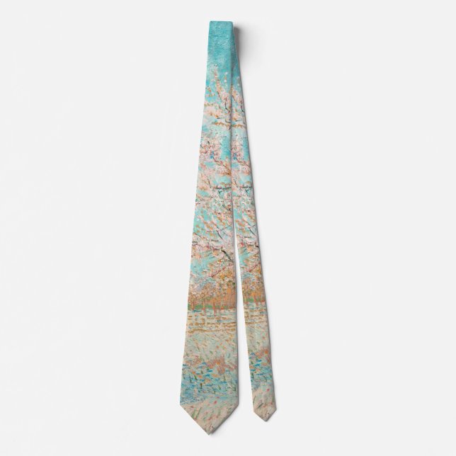 Pink Peach Tree, Vincent van Gogh Tie (Front)