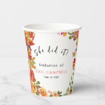 Pink & peach watercolor floral 