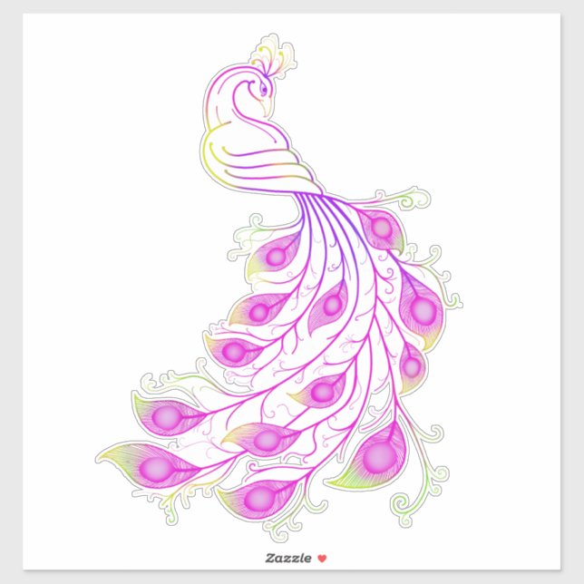 Pink Peacock III (Sheet)