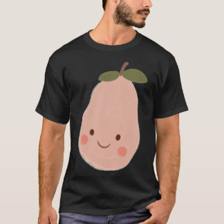 Pink Pear Cutie Illustraion T-Shirt